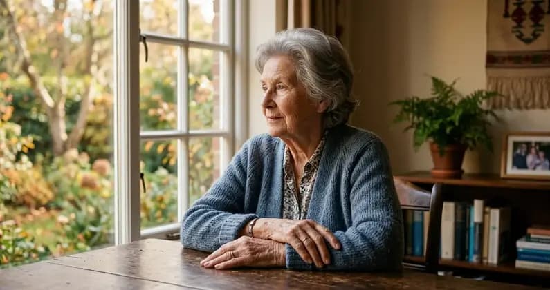 Ältere Frau hält die Hände ihrer Tochter bei einem ernsthaften Gespräch